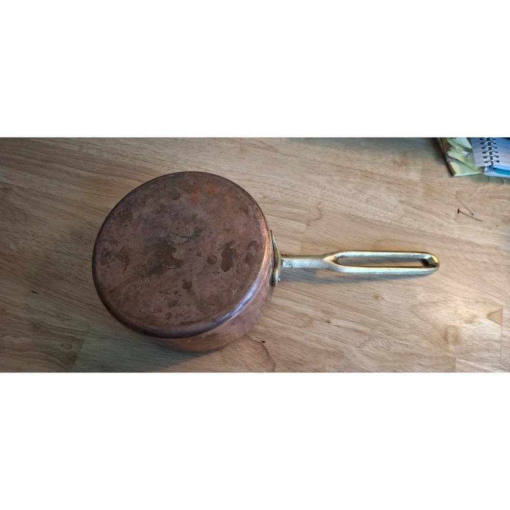 Vintage Copper Saucepan 6.5